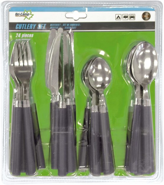Bo-Camp - Cutlery set - blister pack - 24 pieces - 6 person