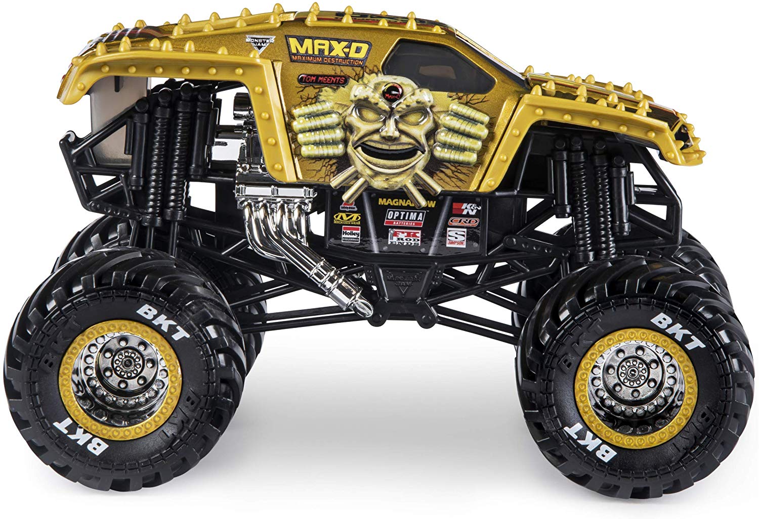 Monster Jam Official Max D Monster Truck, Die-Cast Vehicle, 1:24 Scale, Multicolored, Medium - Image 3