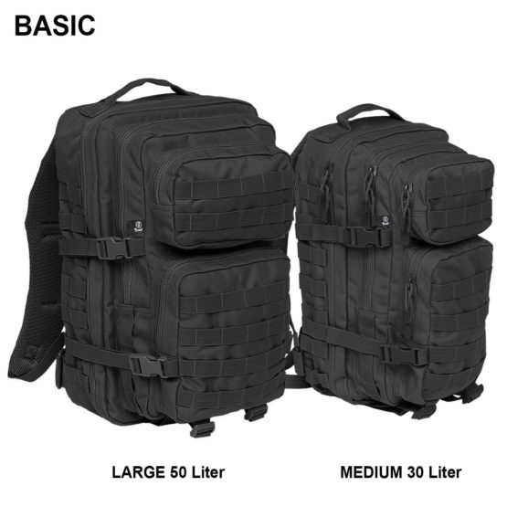 Brandit US Cooper Rucksack Medium Black - Image 3