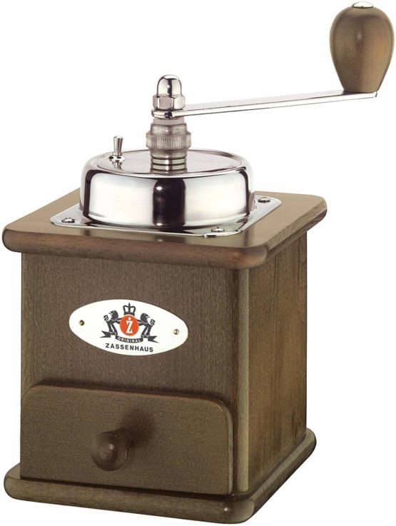 Zassenhaus Brasilia Dark Coffee Mill/Grinder, Beech