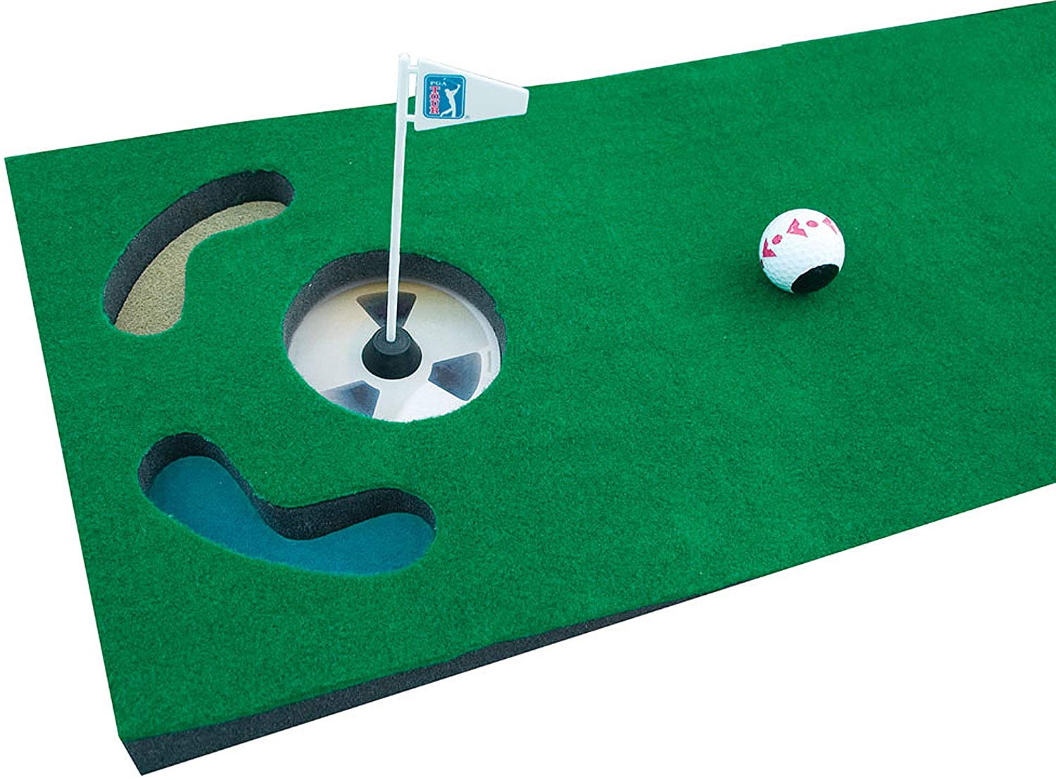 PGA Tour 6 Ft Golf Mat Putting Mat Indoor Golf Training Aid - Image 2