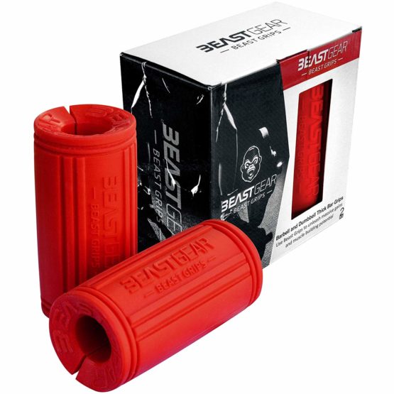 Beast Grips by Beast Gear - Thick Grips / Fat Bar Adapter For Massive Arm and Muscle Building Gains