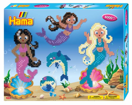 Hama 3150 Mermaids Gift Box, Multicolour, One Size