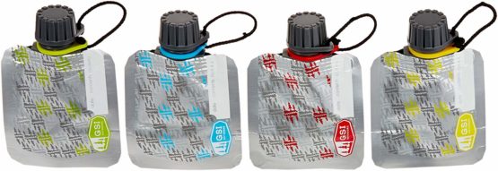 GSI folding bottle, folding bottle set, multicoloured, 60 ml, 91340