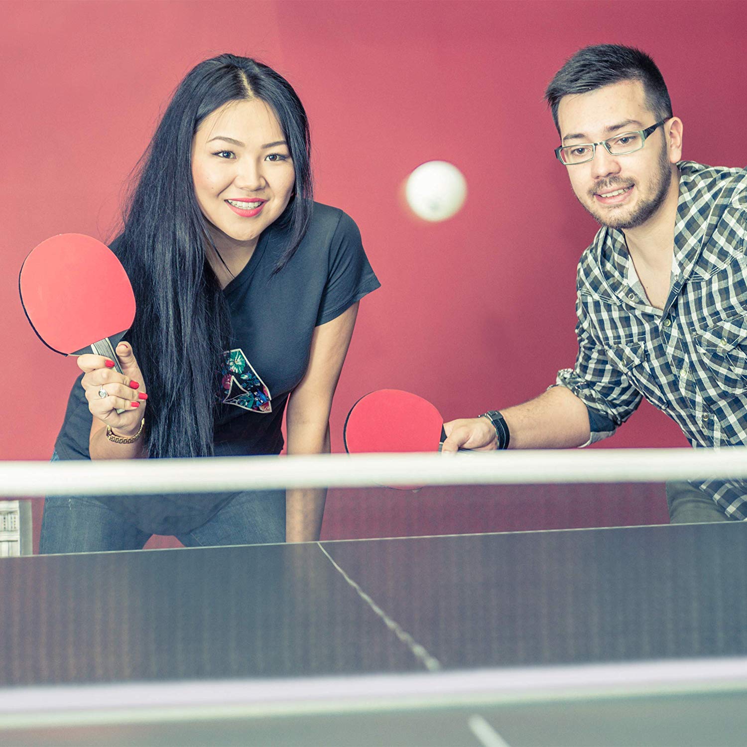Relaxdays Table Tennis TT Net Ping Pong Net Retractable Portable Clamp Bracket - Image 3