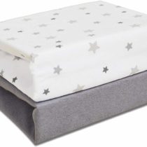 Cuddles Collection Magical Stars Moses Fitted Sheets
