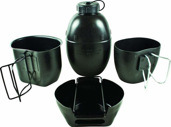 BCB Bushcraft 4 Part Crusader Cooking Unit - Black