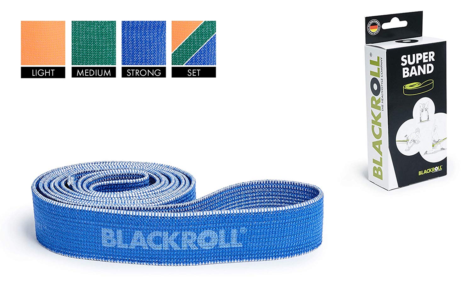 BLACKROLL® Super Band (104 cm), Exercise Band for Strengthening Muscles Resistance Band Made of Skin-Friendly Textiles