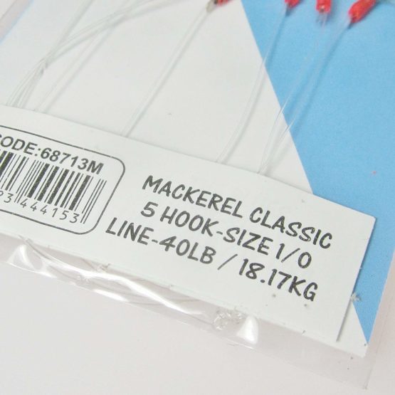 Fishzone RIG PRO SERIES - 10 Packs of Single Type Commercial Quality Sea Feather Lure Fishing Rigs - Ideal for Sea Boat Shore for Mackerel, Herring, Bass & Cod (Mackerel Classic) - Image 2