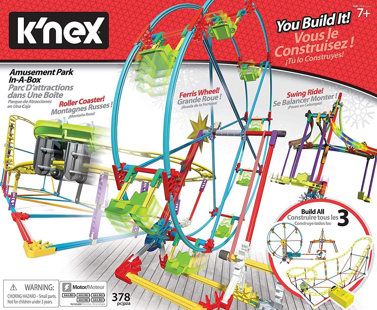 Thrill Rides K’nex Tabletop Thrills Amusement Park in A Box Building