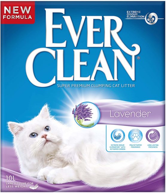 Ever Clean Lavender Clumping Cat Litter, 10 Litre, Scented