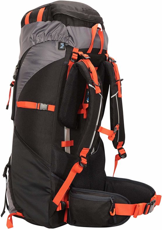 Mountain Warehouse Carrion 80L Rucksack  Soft Travel Backpack, Breathable  Daypack Charcoal - BigaMart