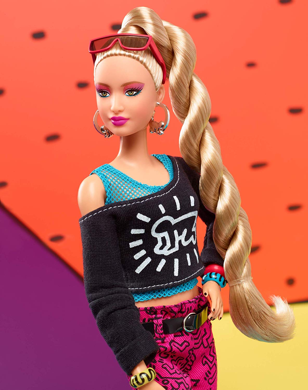 Barbie Collector Keith Haring Doll with Blonde Hair and Accessories,Multicolour, Multicolor, Standard-Größe - Image 3