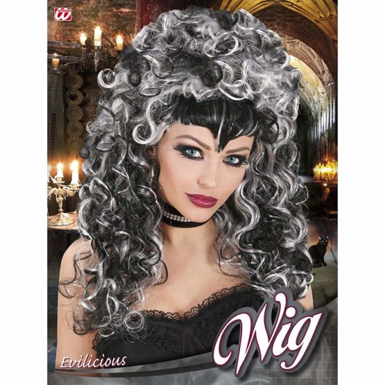 Halooween Morticia Evilicious In Box Wig for Fancy Dress Costumes & Outfits Accessory - Image 2