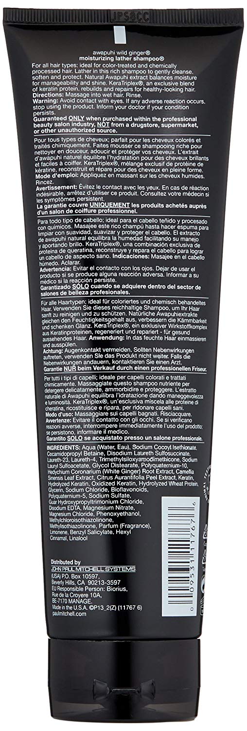 Paul Mitchell Awapuhi Moisturising Lather Shampoo, 250 ml, 250 ml (Pack of 1) - Image 2