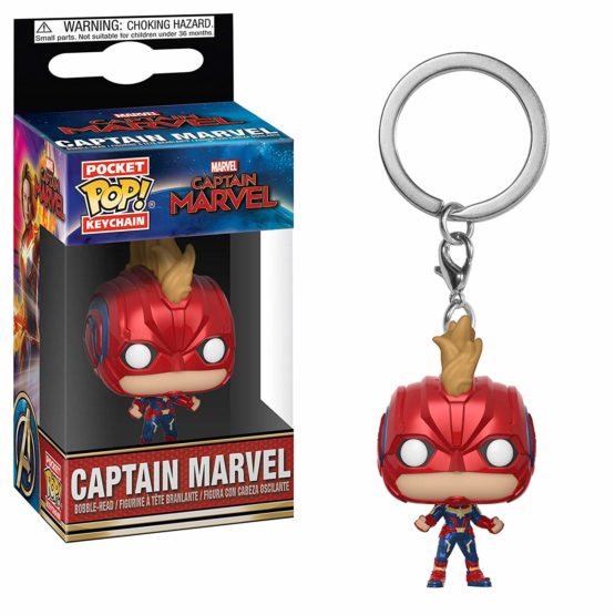 Funko 36439 POP Keychain Captain Marvel Collectible Figure, Multicolor - Image 2