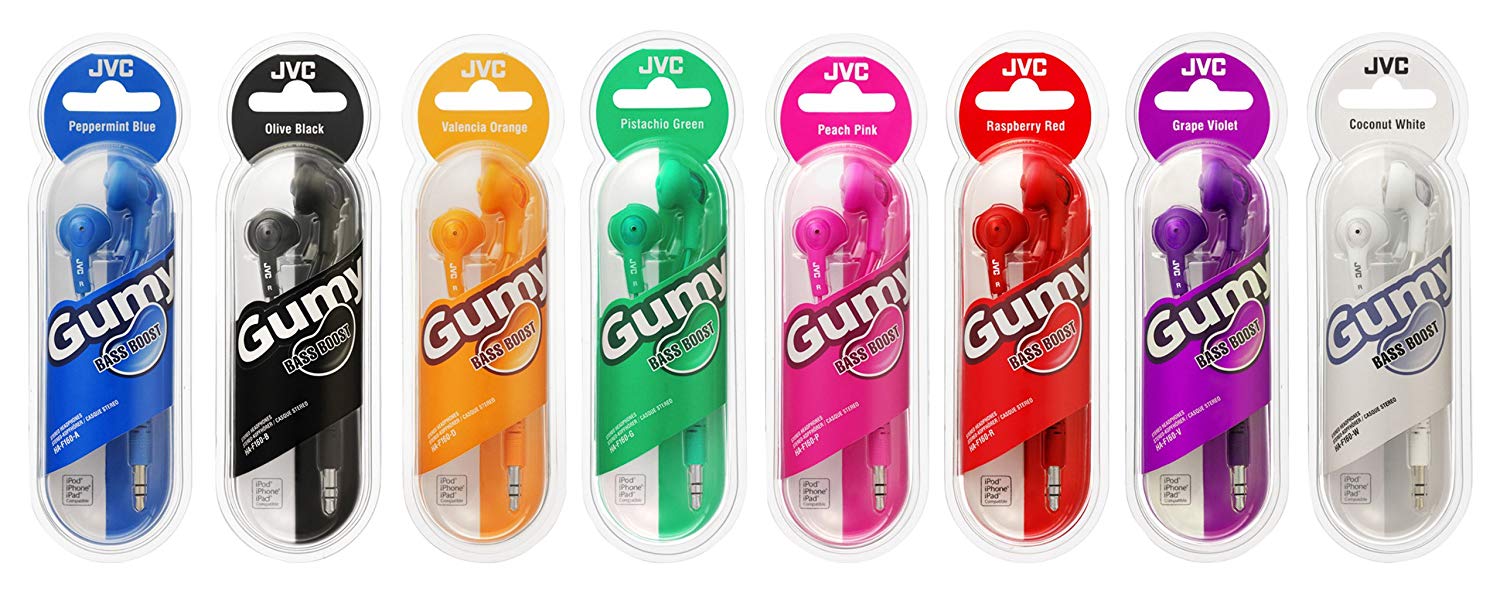 JVC Gumy In-Ear Wired Headphones Earphones Compatible with iPod, iPhone, Samsung - Blue - Image 4