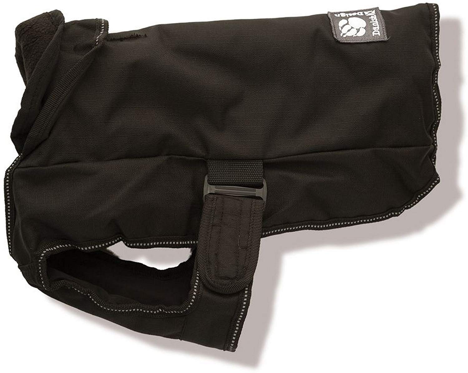 Danish Design Black Harness 2 In 1 Ultimate Rainproof Windproof Machine Washable Dog/Puppy Coat 14 Inch 35 cm