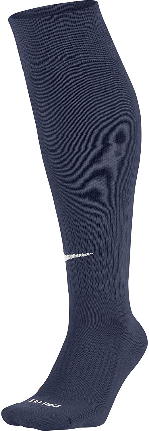 NIKE Unisex Knee High Classic Football Dri Fit Socks, Blue (Midnight Navy Blue), M