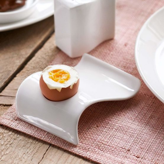 Villeroy & Boch, New Wave Cup, Modern Egg Stand with Precise Indentation, Premium Porcelain, Dishwasher Safe Square, White - Image 3