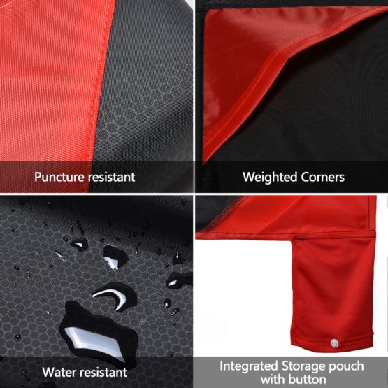 Odoland Picnic Blanket -110 x 160 cm Pocket Blanket Waterproof Heatproof Sandproof Thin Ground Sheet - Lightweight Foldable Beach Mat for Outdoor Camping, Travel, Hiking, Picnic (1-2 People) - Image 4