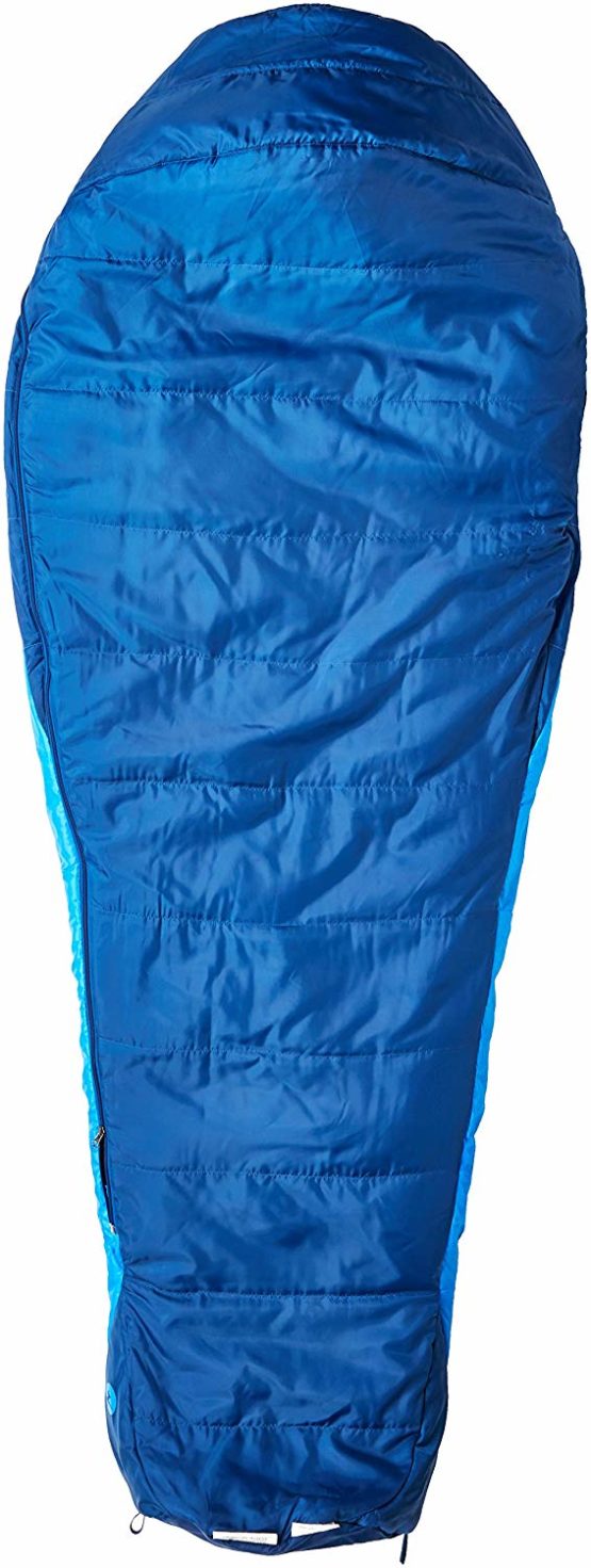 Marmot Ma1Px Trestles 15 Mummy Sleeping Bag, Light And Warm 3 Seasons Sleeping Bag - Cobalt Blue/Blue Night, 183 cm - Image 2