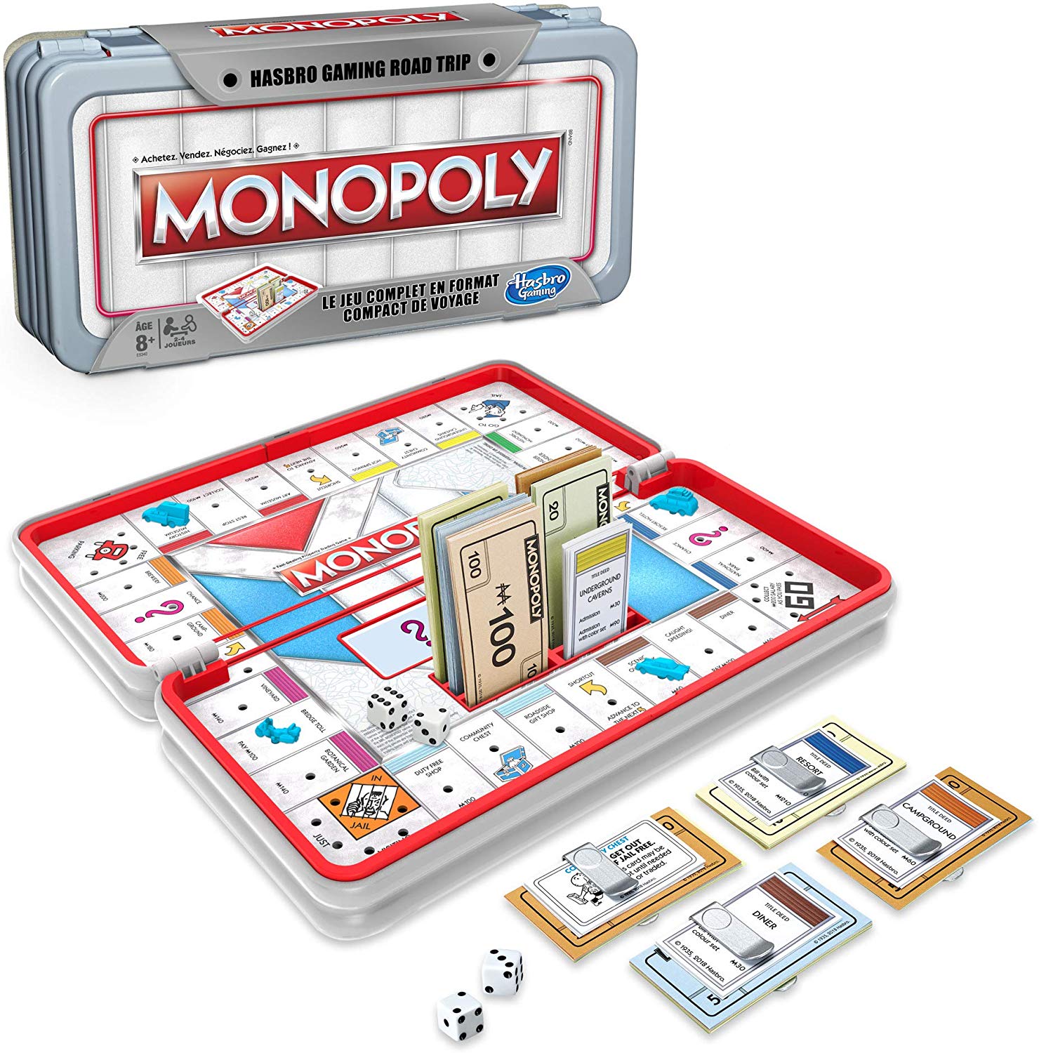 Monopoly Hasbro Gaming Road Trip, Grey - Image 2