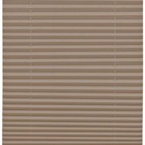 GARDINIA Pleated Blind for Clamping, Opaque Folding Blind, Mounting Kit Included, EASYFIX Pleated Blind with Two Operating Rails, Taupe, 40 x 130 cm (WxH)