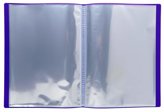 Exacompta Iderama Semi-Rigid Display Book, A4, 40 pockets - Purple - Image 2