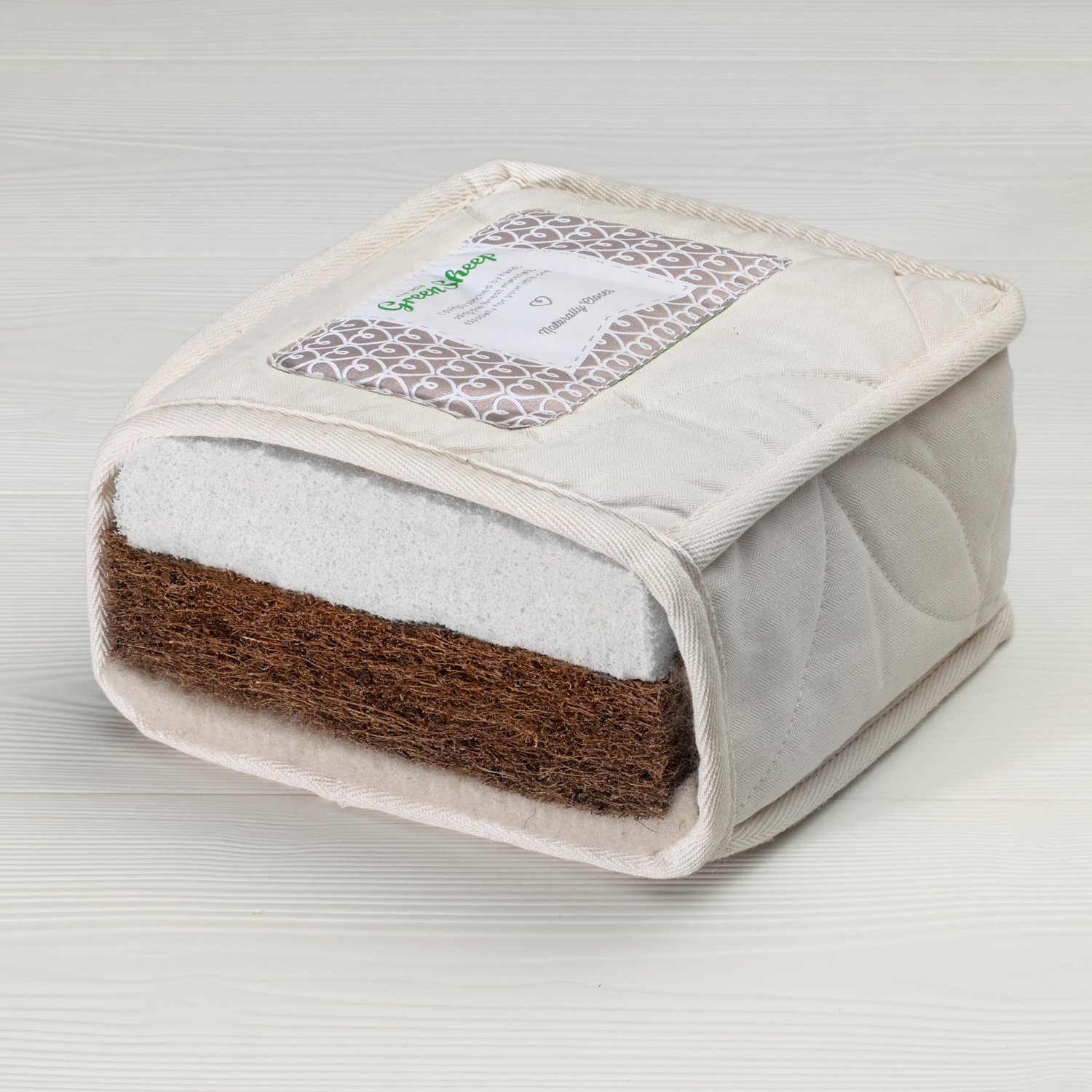 The Little Green Sheep Natural Twist Cotbed Mattress for (to fit Boori and Stokke Home - 132 x 70 cm) - Image 2