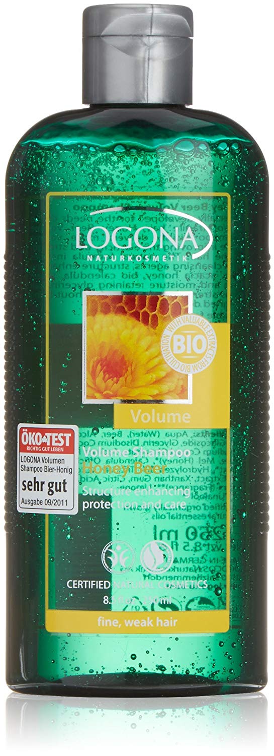 Logona Volume Shampoo Honey Beer for Fine and Brittle Hair 250 ml, 250 ml (Pack of 1)