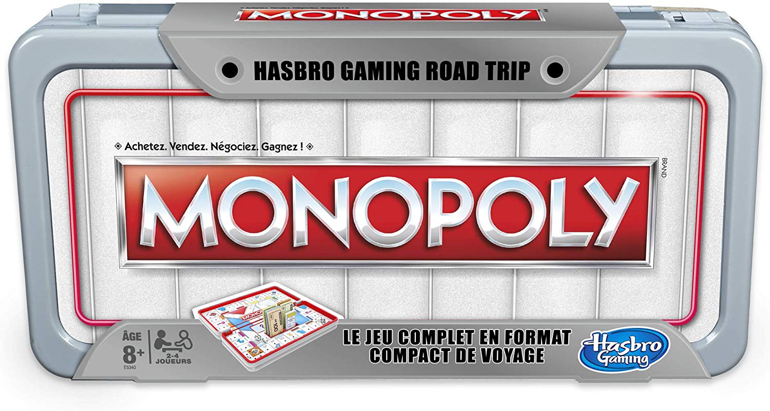 Monopoly Hasbro Gaming Road Trip, Grey
