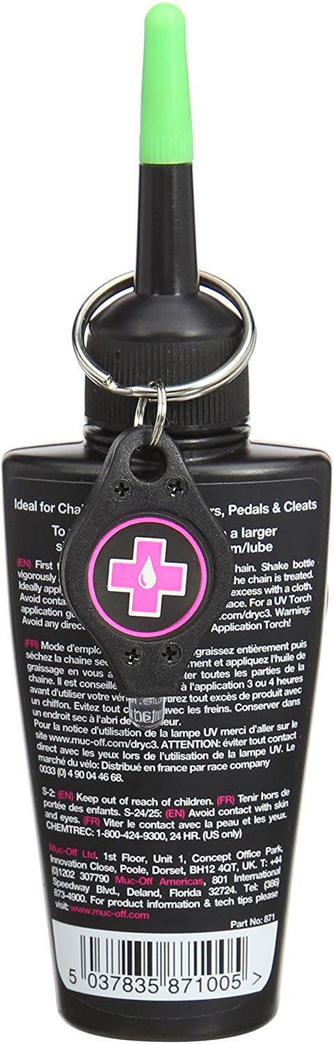 Muc-Off C3 Dry Weather Ceramic Lube, Ultra Durable Biodegradable Bike Chain Oil with Ceramic Coating and UV Dye - Image 2