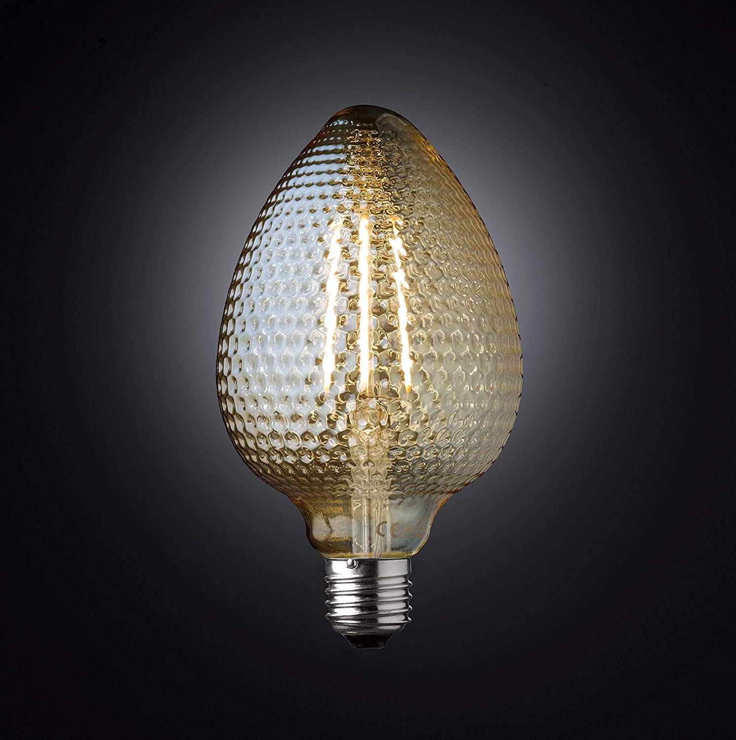 Wofi Filament Light Bulb - Clear Glass, E27/4 W, 10 x 10 x 17 cm, Transparent - Image 2