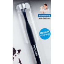 Petosan Double-Headed Toothbrush for Medium Dogs