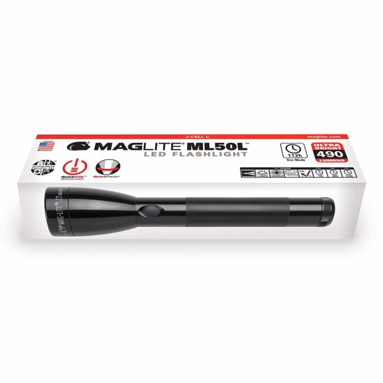 Mag-Lite 2 C-Cell Flashlight, Aluminium, Black, 249 g, 490 lm - Image 2