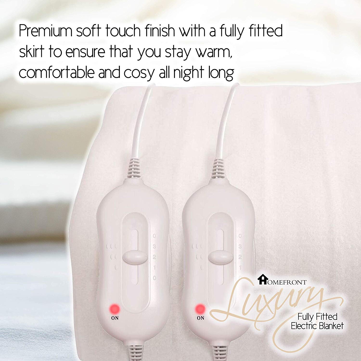 Homefront Electric Blanket Double Size 193 x 137 x 40 CM, Premium Fitted Heated Mattress Cover, Underblanket - Image 4