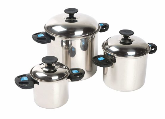 Bo-Camp - Cookware set - Elegance Compact 3 - Stainless steel
