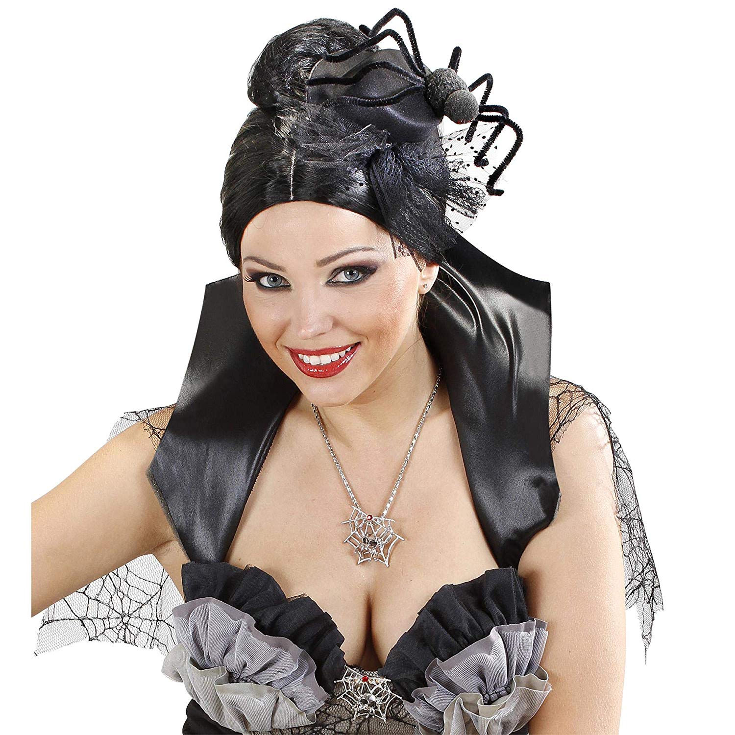 Spider Mini Top s Creatures & Insects Hats Caps & Headwear for Fancy Dress Costumes Accessory, Black - Image 3