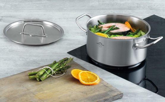 Kuhn Rikon Montreux Casserole, 20cm, 3.0L, Stainless Steel, Silver, 20 cm/3 Litre - Image 4