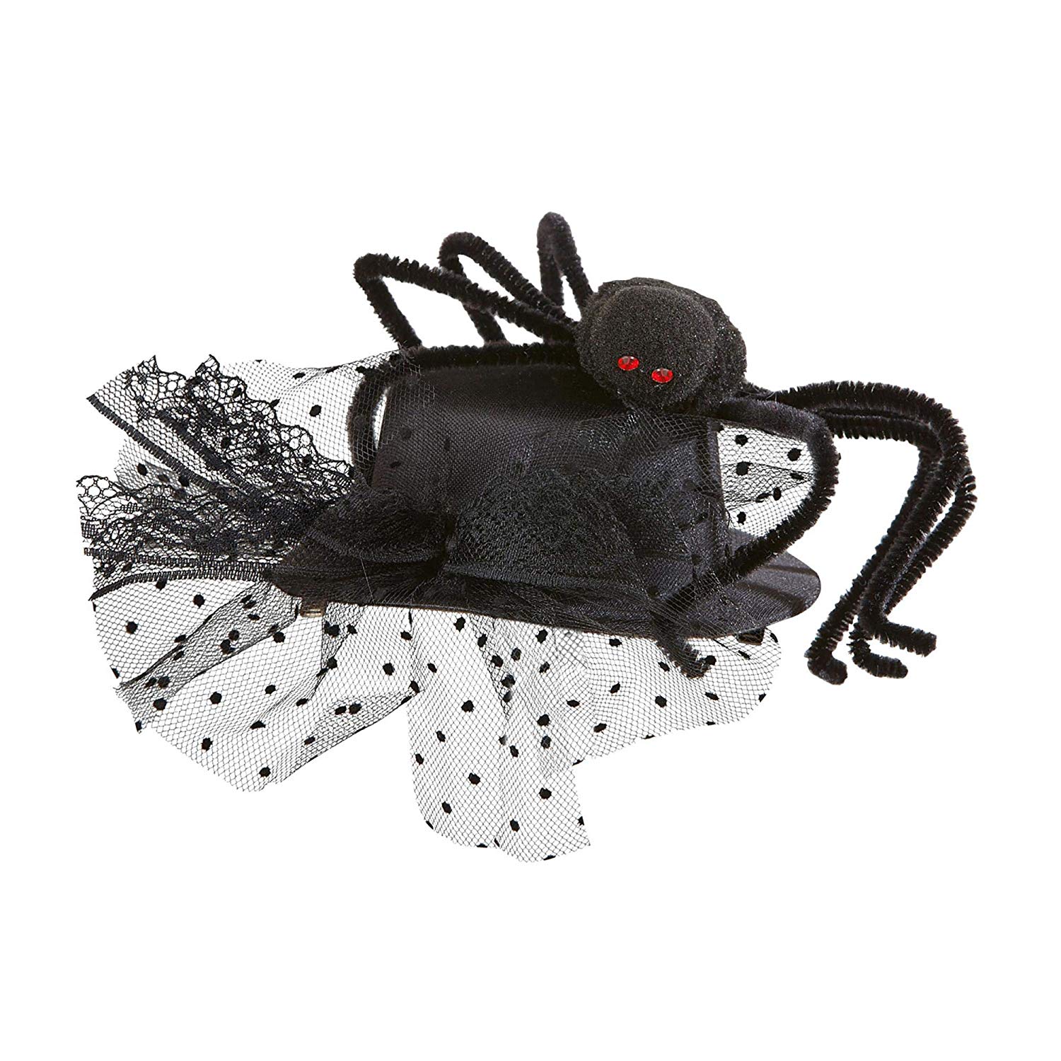 Spider Mini Top s Creatures & Insects Hats Caps & Headwear for Fancy Dress Costumes Accessory, Black
