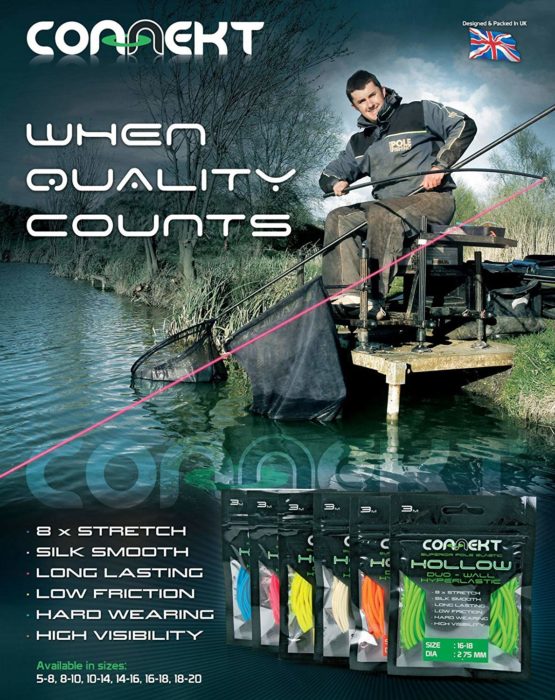 Connekt Hollow Duo-Wall Hyperlastic | Hollow Fishing Elastic | Competition Pole Fishing | Multiple Sizes - Image 2
