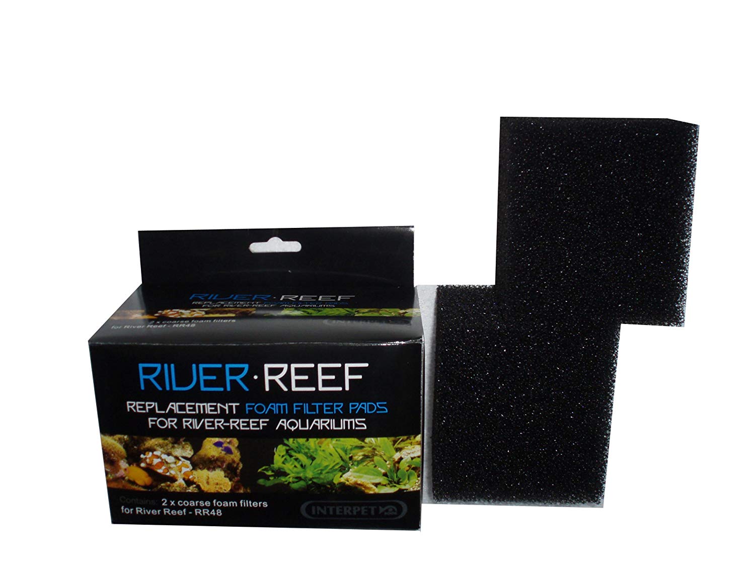 Interpet River Reef Coarse Filter Foam, 48 Litre, Pack of 2, 48 l (Pack of 2)