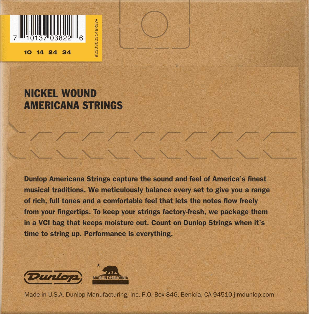 Dunlop DMP1034 Phosphor Light Mandolin Strings (Pack of 8), Mandolin Phos Bronze, Light 10 - 34 - Image 2