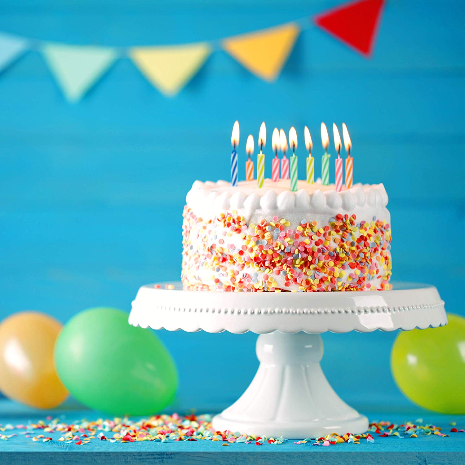 Relaxdays Set of 102 Colourful Birthday Candles with 50 Holders, Candles for Cakes Party Decoration, Party Candles, 6 cm - Image 2
