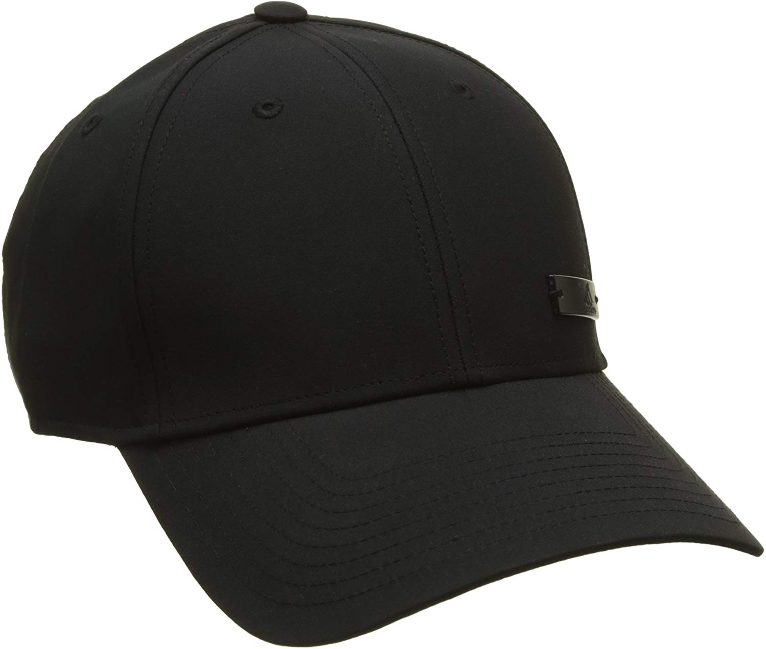 Adidas Men Classic Six-Panel Lightweight Metal Cap - Black/Black/Black, OSFM