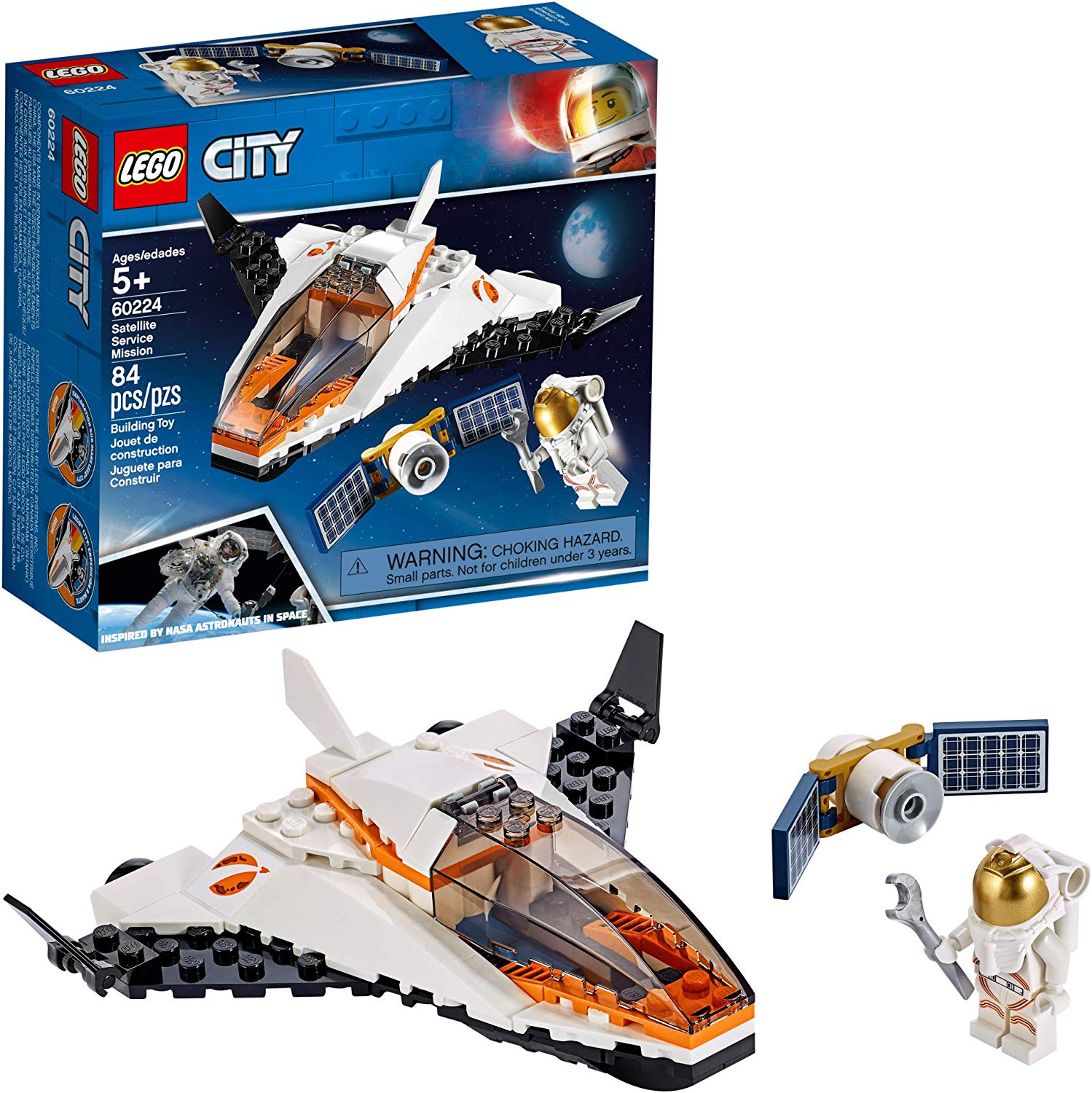 LEGO City Space 60224 Satellite Service Mission (84 parts), Golden