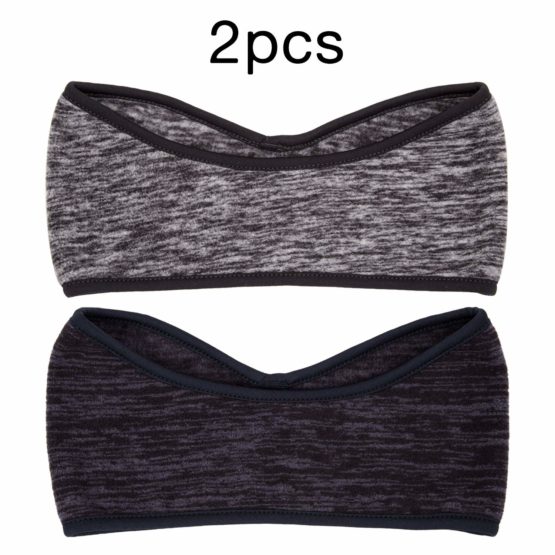 SAVITA 2 Pack Winter Ear Warmers Headband Stretchy Yoga Headband Gym Sport Headband Thermal Ear Muffs Ski Headband Moisture
