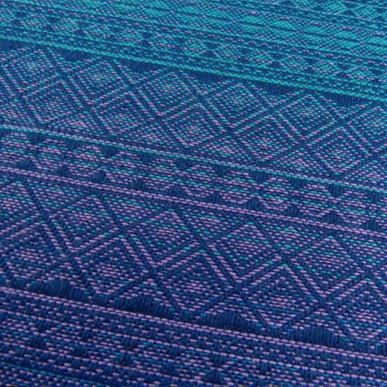 Didymos Woven Baby Wrap, Prima Sole Occidente, Size 6, 470 cm, Blue - Image 4