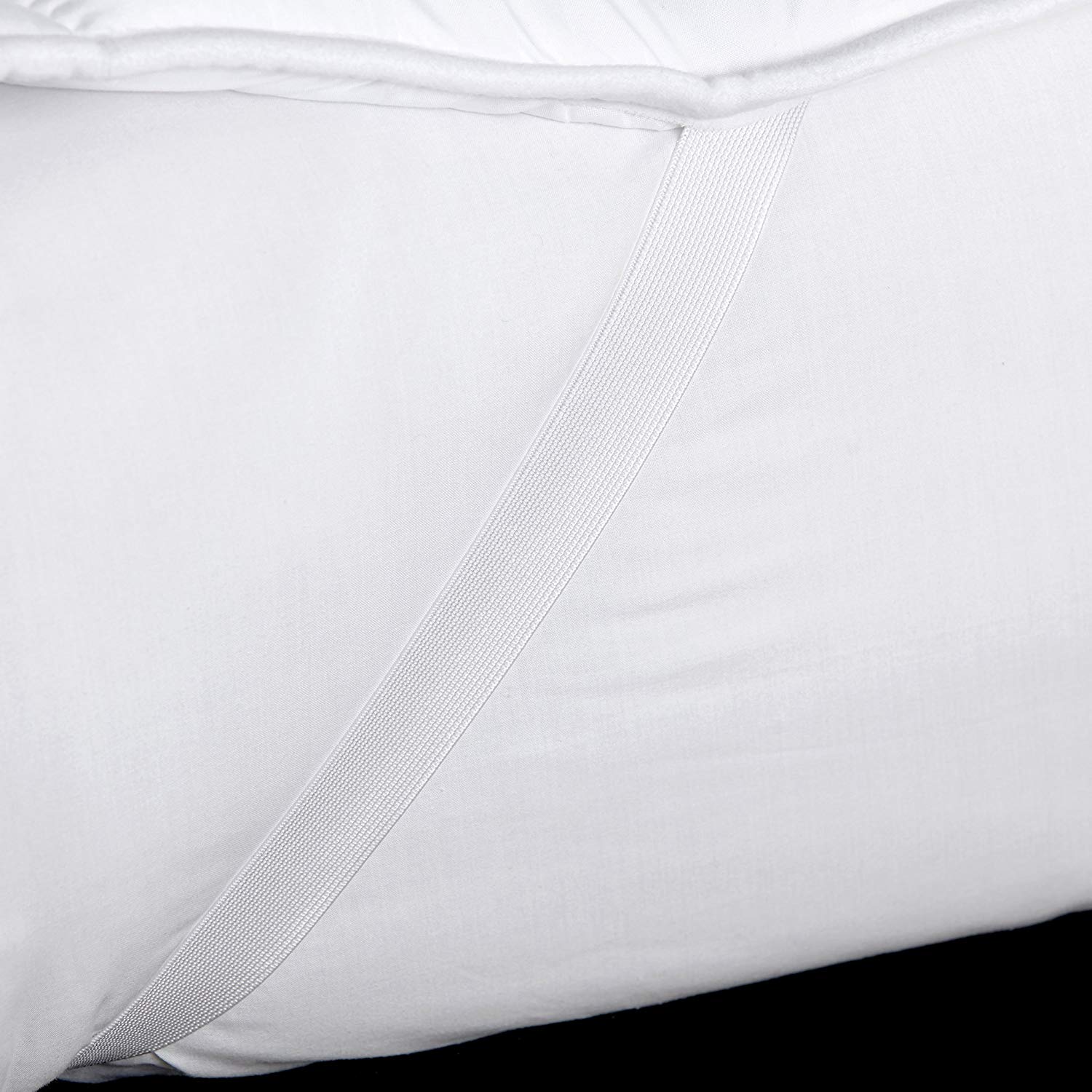 Snuggledown Classic Hollowfibre Double Mattress Topper Double Bed Fitted, White - Image 4